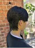 【センターパートウルフ】