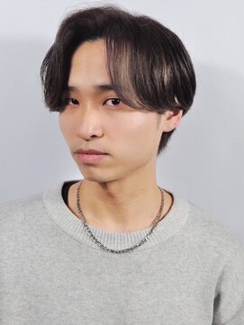 ヒロギンザ 新橋日比谷口店(HIRO GINZA) 大人ナチュラルセンターパート/マッシュパーマ/ハイライト