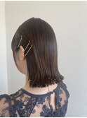 タイト外はねボブアレンジ