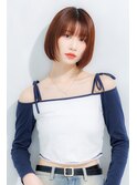 ミニウルフ×顔周りレイヤーボブ