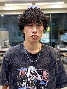 リバティーエー 西大島店(LIBERTY-A) 波巻きパーマ/メンズウルフ/ウルフショート