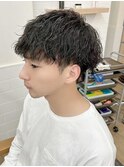 ソフトツイストスパイラル×黒髪パーマ[メンズ]