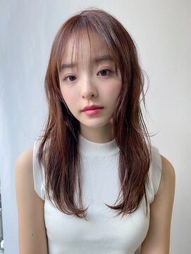 エトラ 渋谷店(etora) 小顔前髪 レイヤーカット デザインカラー フェイスフレーミング"