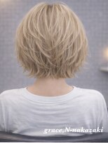 グレースドットエヌ(grace.N)&nbsp;透明感ミルクティーベージュ×ふわボブ