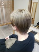 メンズカット&シルバーベージュカラー