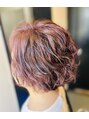 ファーレ 汐入店(Fare) くせっ毛さんのパーマスタイルも暖色系カラーで艶やかにします!
