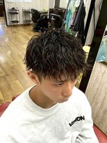 バーバー タカバタ 福井(Barber TAKABATA)&nbsp;メンズ/ニュアンスパーマ/波巻きツイストスパイラル/顔剃り