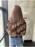 ブリーチ 10代 20代 ミルクティーベージュ ダブルカラー 韓国風 