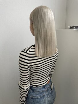 ギャザー 豊橋(Gather) 圧倒的透明感×ケア ブリーチで叶える憧れのホワイトヘア◎