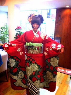 ヘアーズカフェ アン(HAIR'S CAFE an) 成人式キュートなスタイル