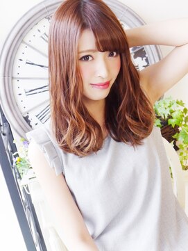 ジュレベール(JurerBelle) 【ジュレベール 松田】 ゆるふわ艶髪☆愛されセミディ