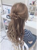 ナチュラルルーズハーフアップ♪