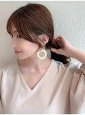 ☆小顔面長丸顔オルチャンヨシンモリミディアム前髪ありなし