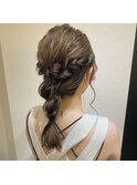 ヘアアレンジ！編みおろしスタイル♪