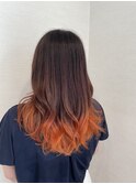 グラデーション×オレンジ