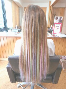 エクステンション クーチャー(Extention Cu'cha) パステルカラーメッシュ エクステ150g