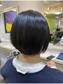 襟足の長さが大事なショートボブ