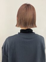 エンドリンク(endlink)&nbsp;ピンクベージュ×ぱつっとボブ