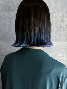 ヘアサロン コレハ(hair salon CoReha) 【すそカラー×ネイビーブルー】ウサミ