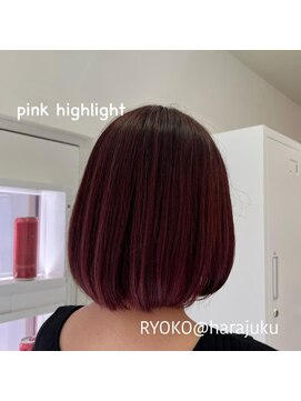 ワット 原宿店(W) 【Ryoko】pink highlight #w134