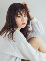 フレイムス ヘア アンド リラックス 高崎駅西口店(Frames hair&relax)&nbsp;こっくりブラウンくしゃふわパーマ