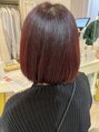 ハグクレア(HUG CLAIRE)&nbsp;丸みボブと艶感カラーは相性抜群！