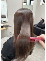 ユウル 横浜(juhl.)&nbsp;髪質改善/縮毛矯正/ピンクベージュ/トリートメント/カラー/前髪