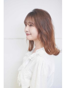 ブリング バイ スノードロップ 吉祥寺(BRING by Snowdrop) 黒髪/グレーベージュ/レイヤーロング/前髪パーマ/吉祥寺