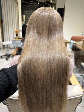 ブランニューロミエ 野田阪神店(Brand new lomie) ミルクティーベージュ/ハイトーン/髪質改善カラー/ケアブリーチ