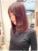 ブリーチ*カシスピンク*ミディアムレイヤー*フェイスレイヤー