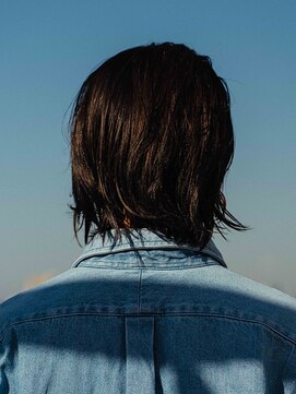 エクファ ヘア リゾート 大津 瀬田店(ex-fa hair resort) 美髪逆三角切りっぱなしボブエアリーロングピンクブラウン