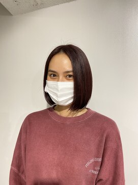 エレン 池袋(ElEn.) 似合わせボブ・ミディアム × ワインレッド