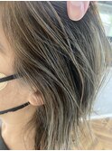 白髪ぼかしハイライト