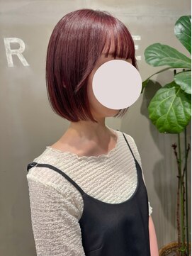 フレーム なんば店(FRAME) ◯タッセルボブ　×   ベリーピンク◯