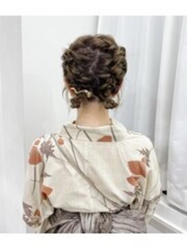 ブルー 盛岡店(BLUE) 黒髪/グレーベージュ/レイヤーロング/前髪パーマ