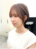 マッシュショート×透明感カラーN44