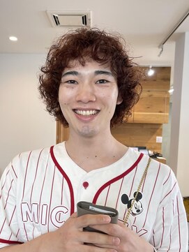 ナループロア ハチ(Nalu pu loa hachi) オレンジカラー/くせ毛/癖毛/くせ毛を活かす