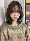 レイヤーカット オリーブベージュ カラー 韓国 髪質改善 仙台