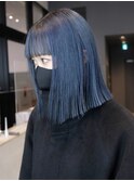 美髪ミディアムボブ韓国ヘア顔周りレイヤー_ba435641