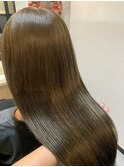 ブリーチなし!オリーブベージュ