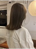 オリーブベージュ/ハイライト/ケアブリーチ/似合わせ