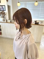 ジジ 宇都宮(Gigi)&nbsp;くびれヘア/フェイスレイヤー/アプリコットオレンジ/宇都宮/鶴田