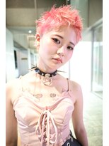 キジ(KIJI) ベリーショート/バズカット/ショート/ハイトーン/ペールピンク