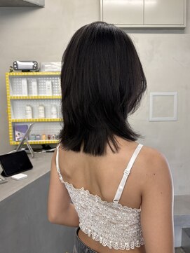 キーチェ 梅田中崎町(keych) レイヤーカット/透明感カラー/ミディアム/大阪梅田/中崎町