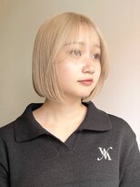 サンクプロジェクト(cinq PROJECT) 原宿韓国顔まわりミルクティーベージュミルクティーグレージュ