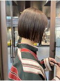 似合わせカット ボブヘア 縮毛矯正 ミニボブ 切りっぱなしボブ