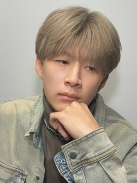 シースルーマッシュ/メンズブリーチカラー/ハイトーン/