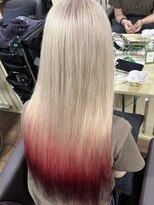 ドォート(Dote hair make)&nbsp;【菜月style】ホワイトブロンド＆ワインレッド