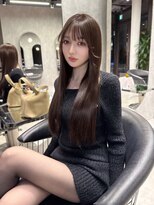 シティ(CITY)&nbsp;髪質改善　ブラウン　韓国ヘア　レイヤーカット　顔まわりカット