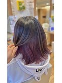色落ちも楽しめるカシスカラー♪